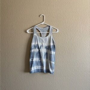 Lululemon Athletica Run Inspire Tank Size 6 Gray and White
